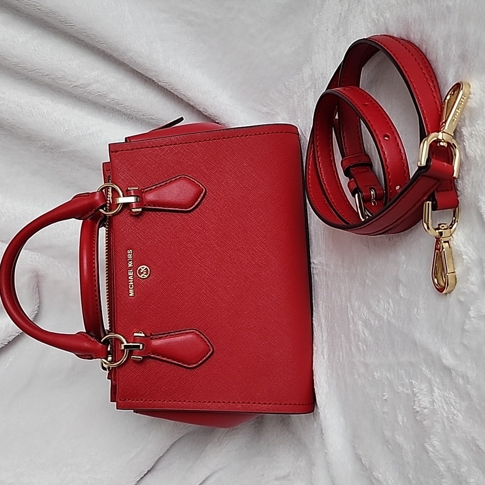 Michael Kors Cherry Red Satchel
